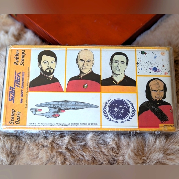 Vintage Star Trek the next generation rubber stamps set. - Picture 1 of 5
